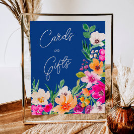 Poster Chá de panela de boas-vindas de flores corajosas