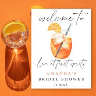 Poster Chá de panela de boas-vindas do Aperol Spritz