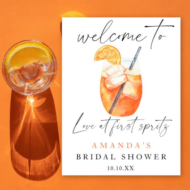 Poster Chá de panela de boas-vindas do Aperol Spritz (Criador carregado)