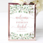 Poster Chá de panela de Boas-vindas Eucalyptus<br><div class="desc">Um sinal verde de boas-vindas do eucalipto para o chá de panela. Fácil de personalizar com seus detalhes. Excelente para jardinagem ou chá de panela de jardim. Entre em contato comigo via chat se tiver perguntas sobre o trabalho de arte ou precisar de personalização. NOTA: para obter assistência sobre pedidos,...</div>