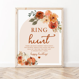 Poster Chá de panela de Caça de Pumpkin Anel de Arco Cain