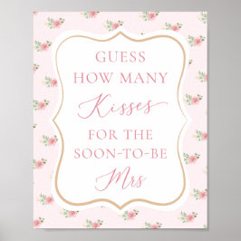 Poster Chá de panela De Chá Bridal Adivinha Quantos