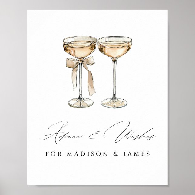 Poster Chá de panela de Champanhe Brunch & Bubble Waterco (Frente)