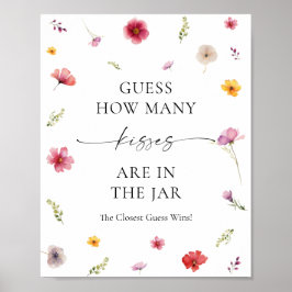 Poster Chá de panela De Flor Selvagem Adivinha Quantos Be