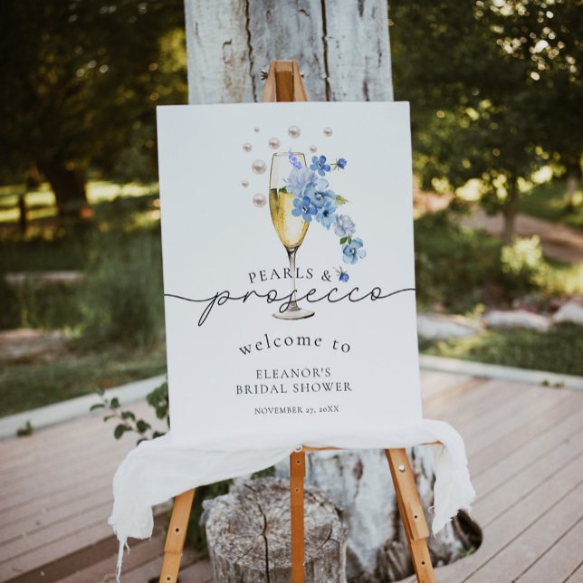 Poster Chá de panela de flor selvagem azul empoeirado (Criador carregado)