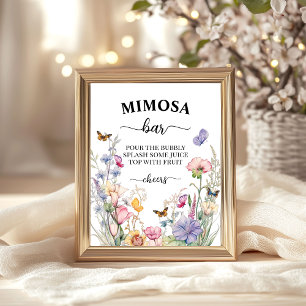 Poster Chá de panela de flores silvestres Bloom 'Mimosa B