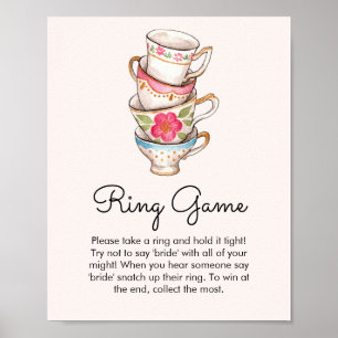 Poster Chá de panela de Jogo do Tea Party