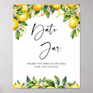 Poster Chá de panela de limão moderno - Data Jar
