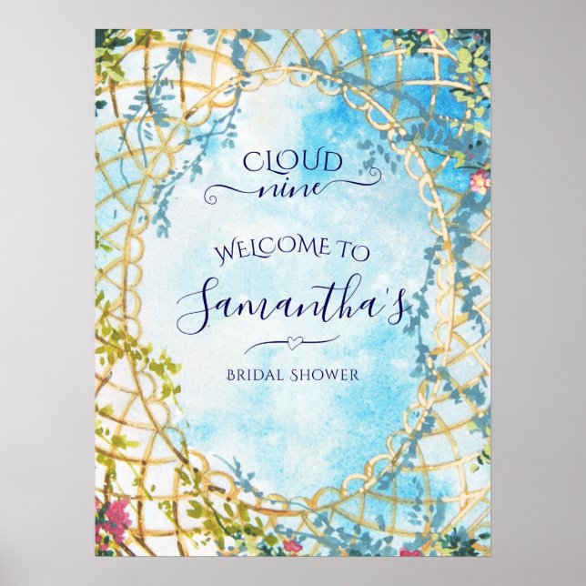 Poster Chá de panela de Revival Cloud Nine Rococo Bem-vin (Frente)