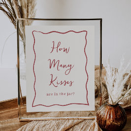 Poster Chá de panela Dolce Vita - Sinal "Quantos Beijos"