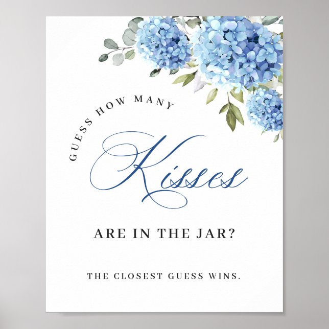Poster Chá de panela Elegante de Hydrangea Eucalyptus (Frente)