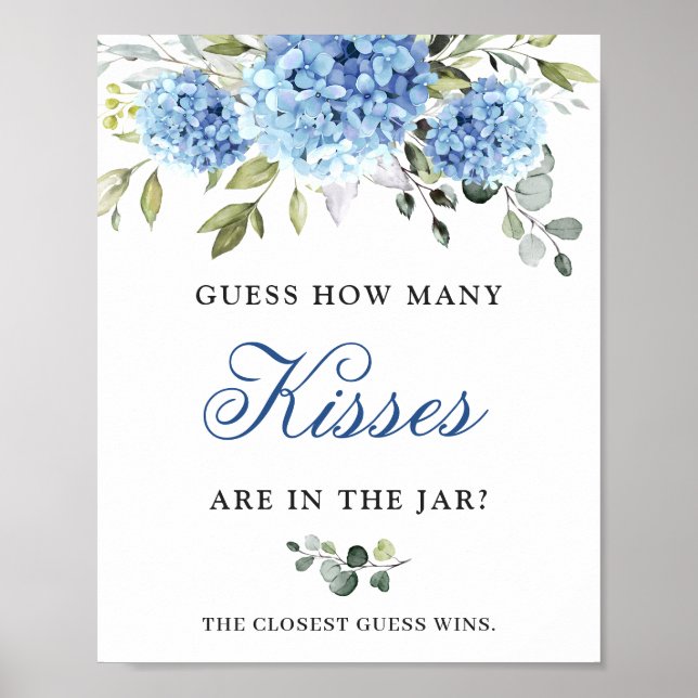 Poster Chá de panela Elegante de Hydrangea Eucalyptus (Frente)