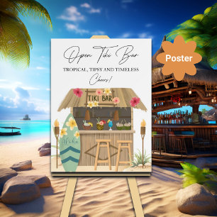 Poster Chá de panela Exótico Luau do Bar Open Tiki