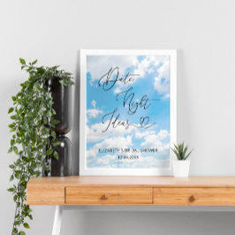 Poster Chá de panela Ideias Noturnas de Data do Tema da N