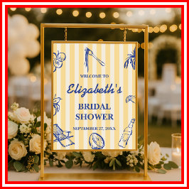 Poster Chá de panela italiano Dolce Vita Lemons Welcome