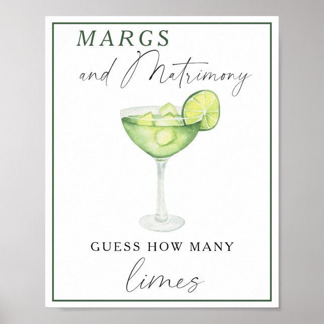 Poster Chá de panela Margarita - Quantos limões (Frente)