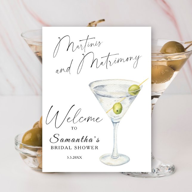 Poster Chá de panela Martini Bem-vindo (Criador carregado)