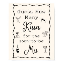 Chá de panela Negro Italiano Adivinha Quantos Beij