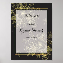 Poster Chá de panela Rosa ouro