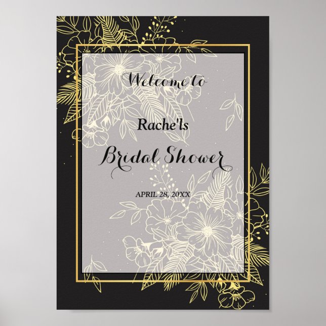 Poster Chá de panela Rosa ouro (Frente)