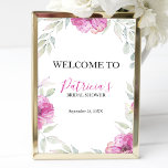 Poster Chá de panela - Sinal de boas-vindas Flores de Aqu<br><div class="desc">Um sinal de boas-vindas do chá de panela botânico floral. Fácil de personalizar com seus detalhes e adicionar sua própria cor de fundo. Por favor, sinta-se à vontade para me contactar se tiver algum pedido especial. NOTA: para obter assistência sobre pedidos, envio, informações sobre produtos, etc., entre em contato diretamente...</div>