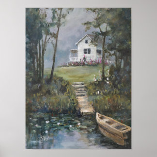 Poster "Chá Gelado" pintado à mão
