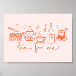 Poster Chá Maluco Desenho para Mim, Cozinha da Festa do C