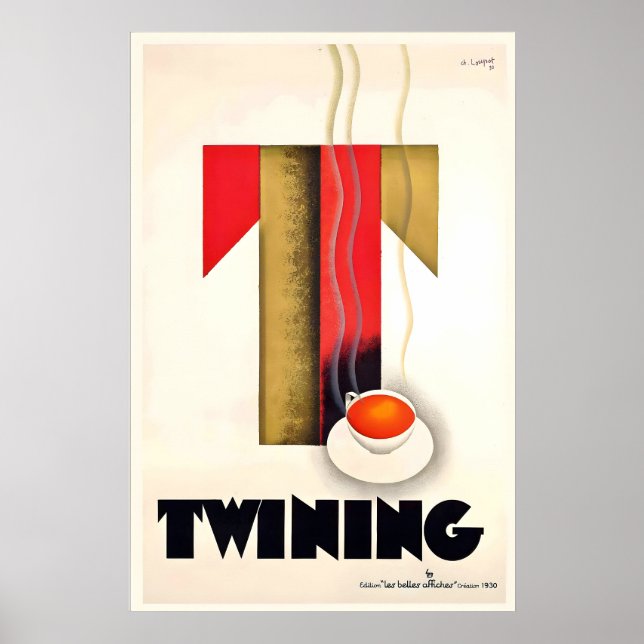 Poster Chá Twining Café Bebidas Cozinha Comida (Frente)