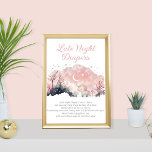 Poster Chá Twinkle Star Unicorn Fraldas Noturnas Atrasada<br><div class="desc">Junte-se a uma celebração como a futura mãe dá as boas-vindas à sua pequena estrela brilhante no mundo. Você é cordialmente convidado para um chá de fraldas temático Twinkle Twinkle Little Star em homenagem à futura mãe e a seu pacote de alegria. Reúna-se debaixo do céu noturno brilhante para a...</div>