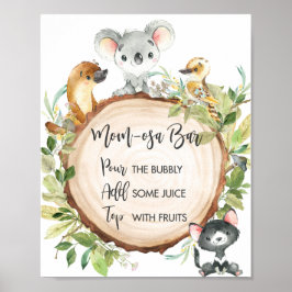 Poster Chá-verde-australiano Mãe-Osa Bar