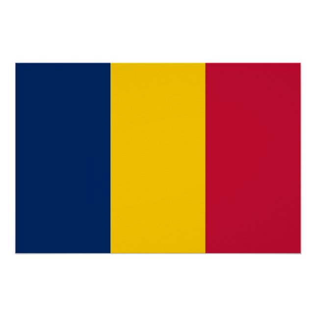 Pôster Chad Flag (Frente)