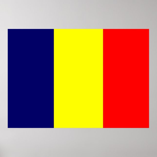 Pôster Chad Flag (Frente)
