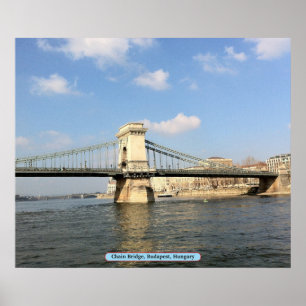 Pôster Chain Bridge, Budapeste, Hungria
