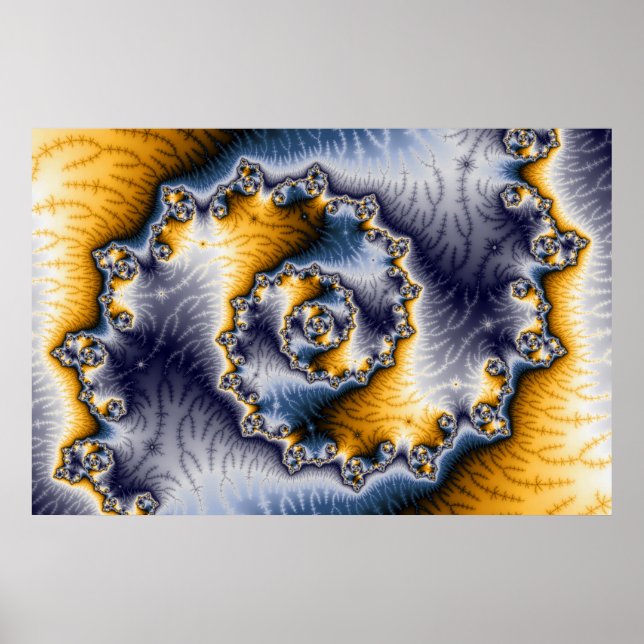 Poster Chain Fractal Art (Frente)