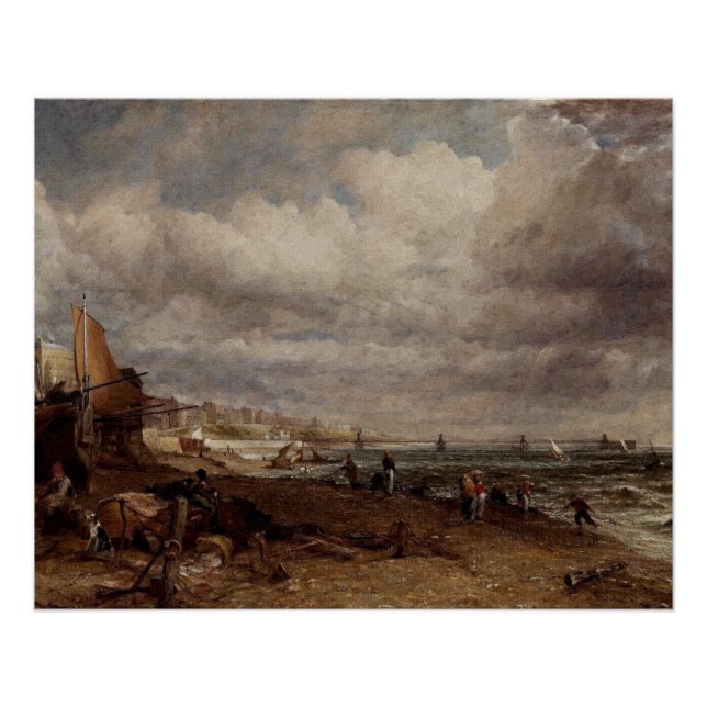 Pôster Chain Pier em Brighton, por John Constable (Frente)
