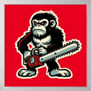 Poster Chainsaw Chimp