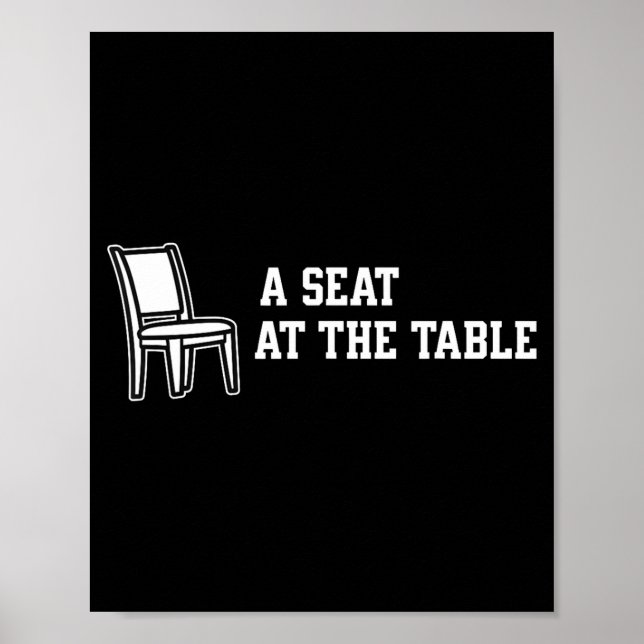 Poster Chair A Seat At The Table  (Frente)
