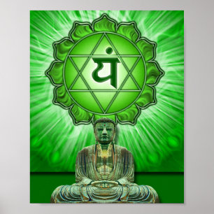 Poster Chakra e Buda do Coração