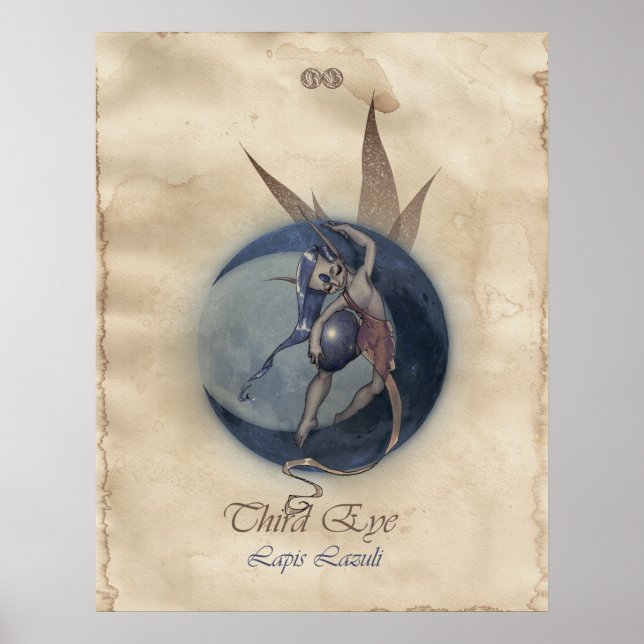 POSTER CHAKRA FAE - TERCEIRO OLHO (Frente)