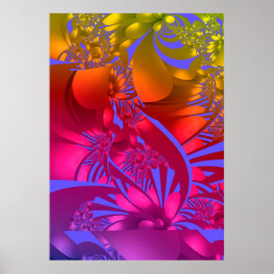 Poster Chakra Flowers