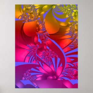 Poster Chakra Flowers