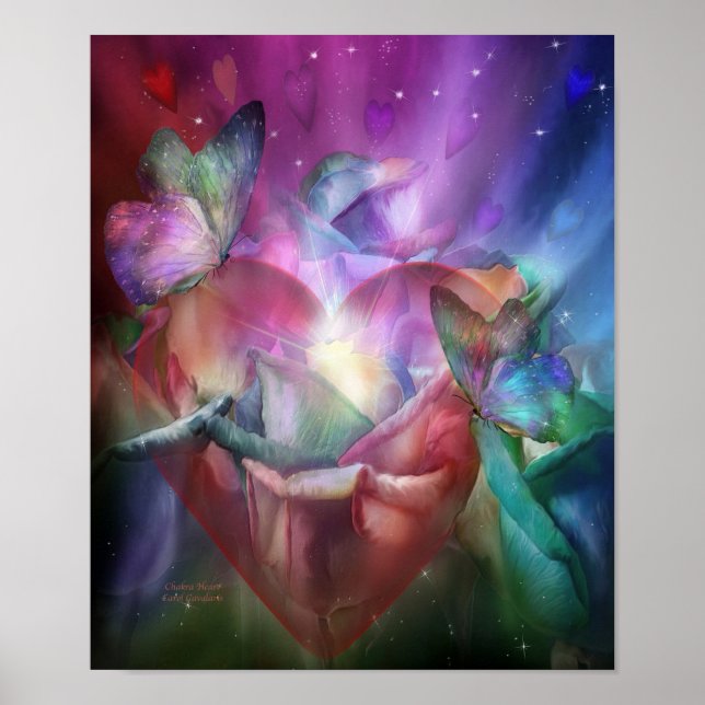 Pôster Chakra Heart Fine Art Poster/Impressão (Frente)
