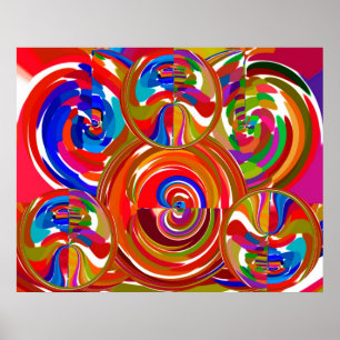 Pôster Chakra intemporal - mandala V9 da meditação da