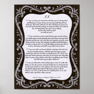 Pôster Chalk Art IF Cote de Rudyard Kipling 1895