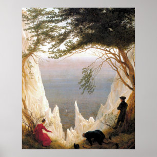 Poster Chalk Cliff On Rugen (Friedrich 1818)