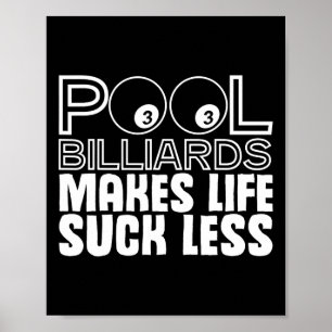 Poster Chalk Rack Bar de 8 bolas - Mesa Bilhar