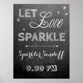 Poster Chalkboard deixa adorar sinal de casamento do Spar