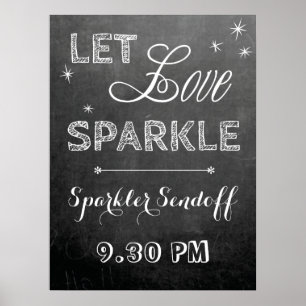 Poster Chalkboard deixa adorar sinal de casamento do Spar