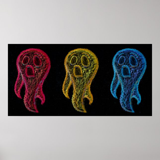 Poster Chalkie Ghosts (Frente)