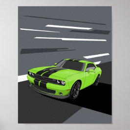 Poster Challenger Green